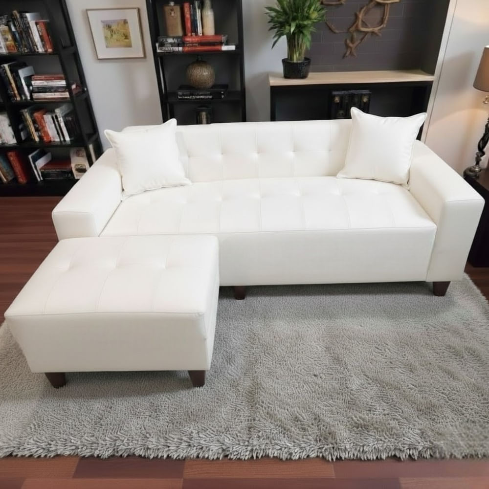 Juego de Sala Illari Ivory Puff de Regalo