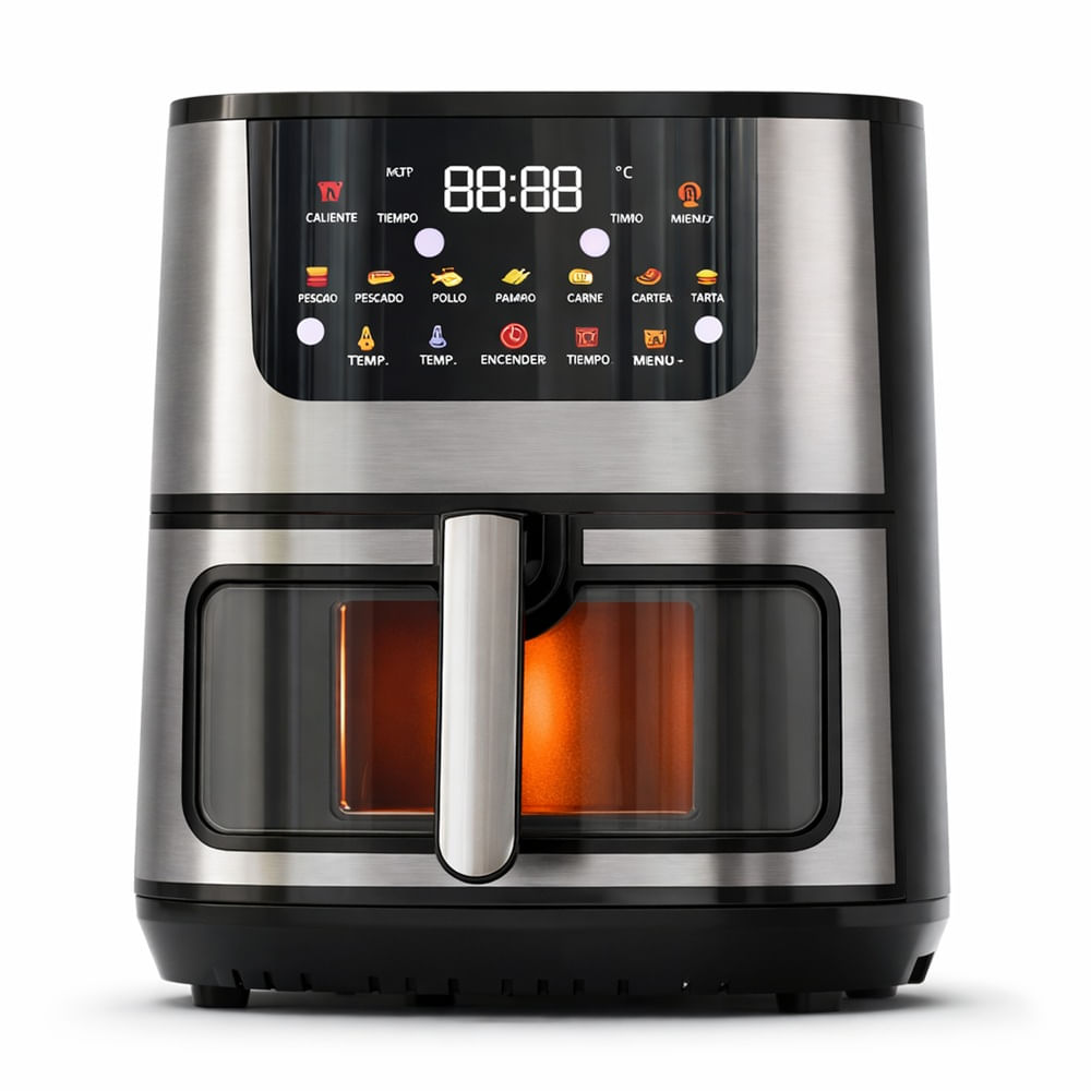 Freidora De Aire 15L Digital Con Ventana Y Luz Pantalla LCD Touch 2800W