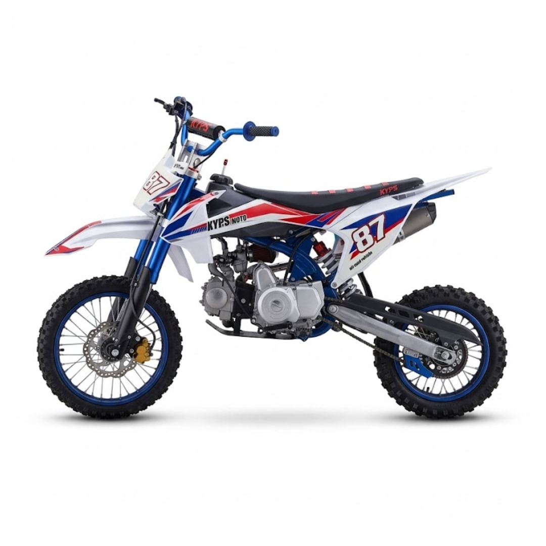 MOTOCROSS 125CC PARA ADOLESCENTES USO RECREATIVO 4 TIEMPOS AZUL