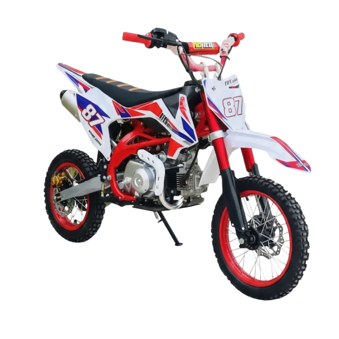 MOTOCROSS 125CC PARA ADOLESCENTES USO RECREATIVO 4 TIEMPOS ROJO
