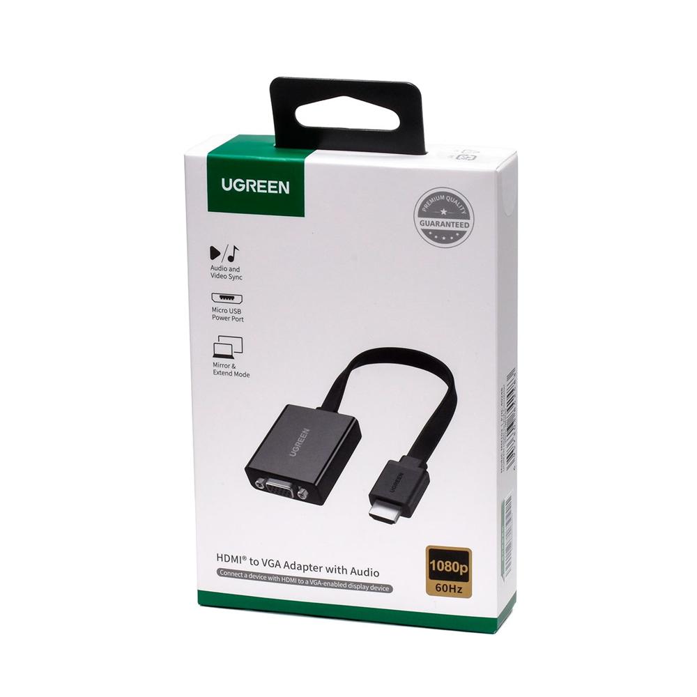 Adaptador Hdmi A Vga Ugreen Mm103 Con Audio | Promart.pe - Promart