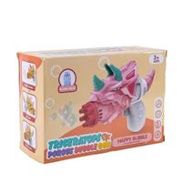 Generador de Burbujas Dino Happy Rosa