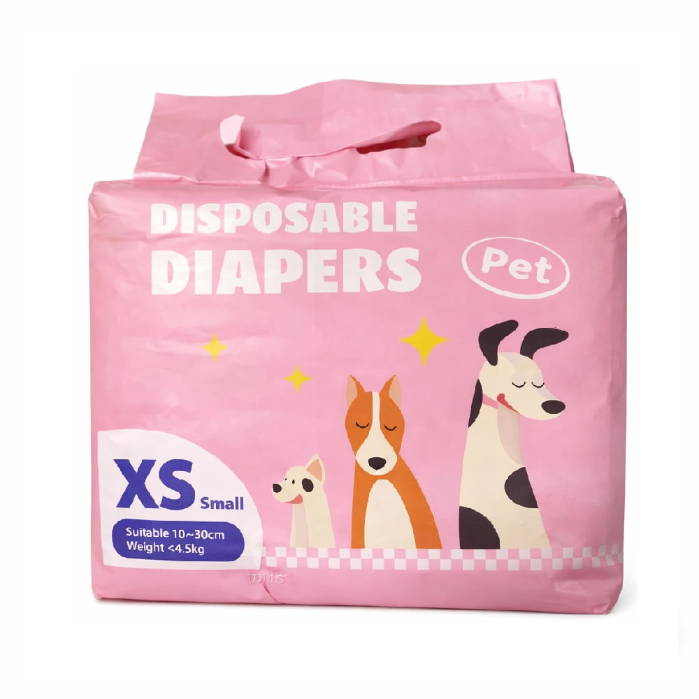 Pañal desechable para mascotas perros y gatos hembra talla XS
