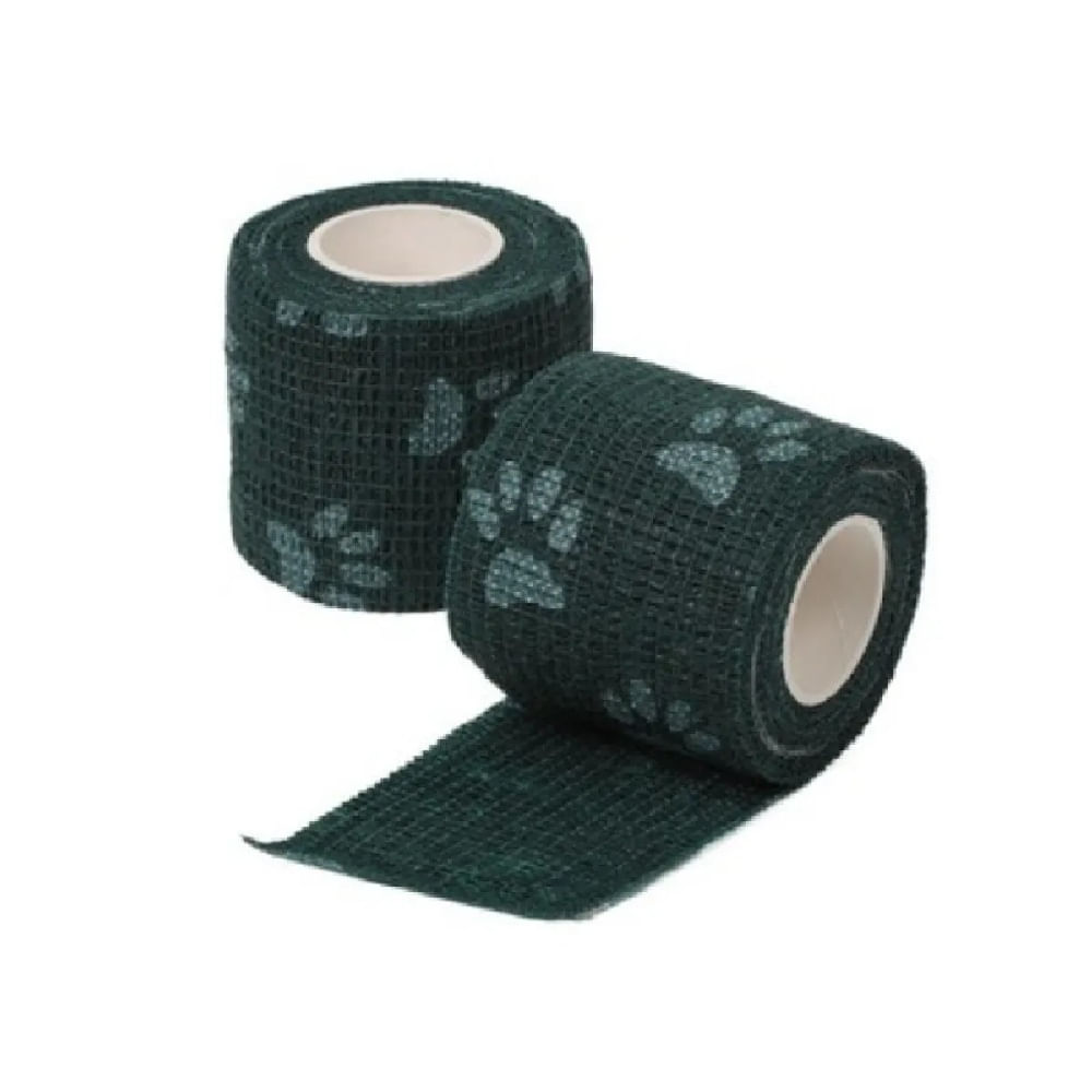 Vendas elásticas autoadhesivas para perros y gatos color negro