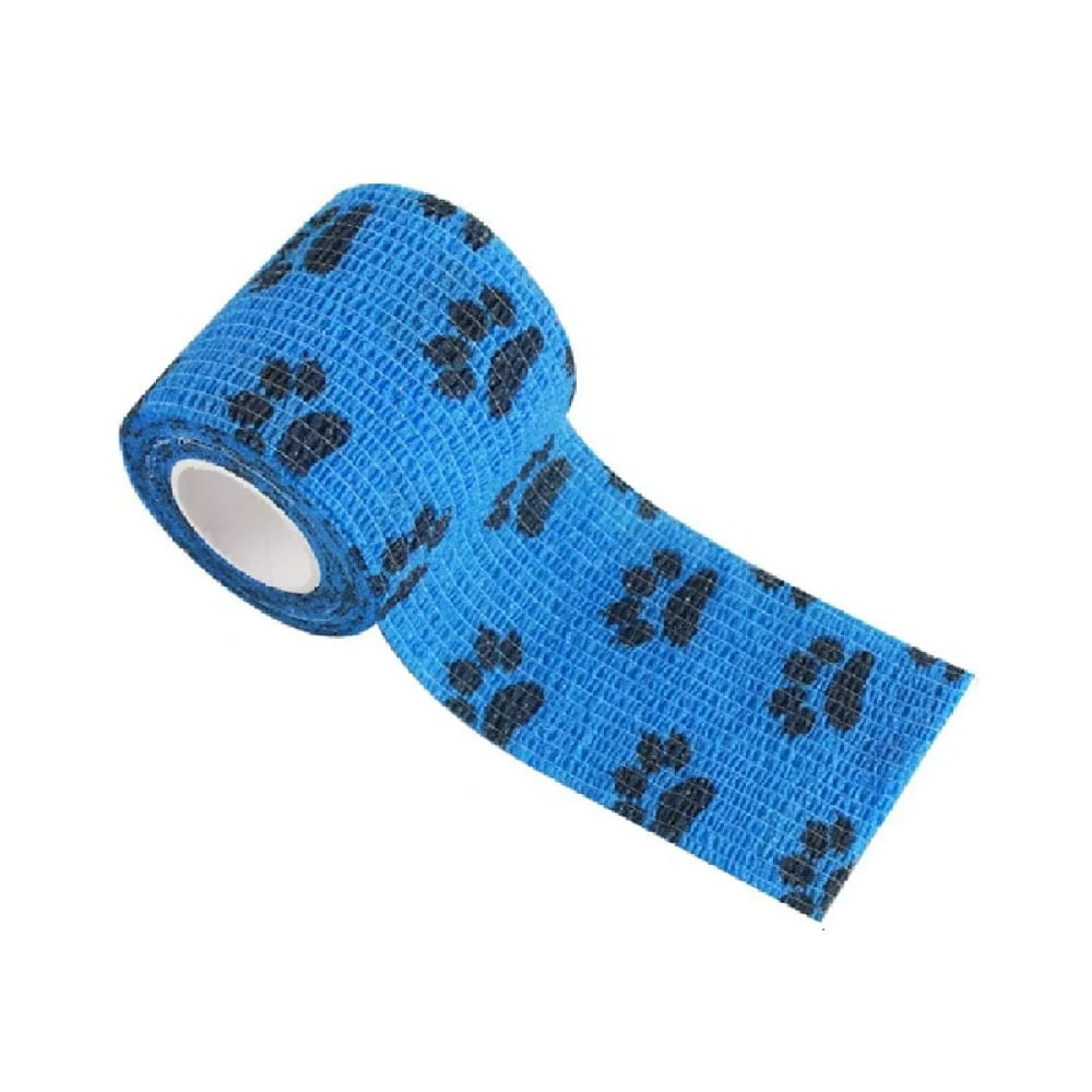Vendas elásticas autoadhesivas para perros y gatos azul
