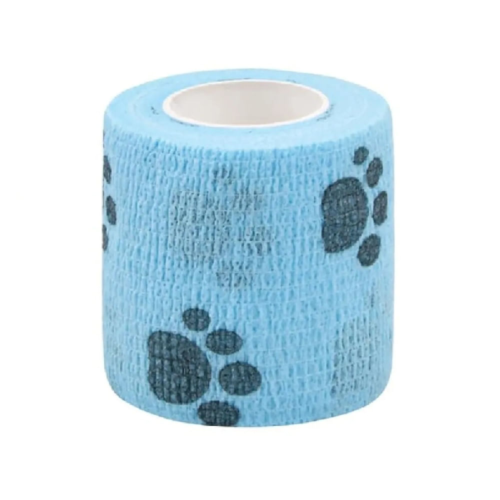 Vendas elásticas autoadhesivas para perros y gatos celeste