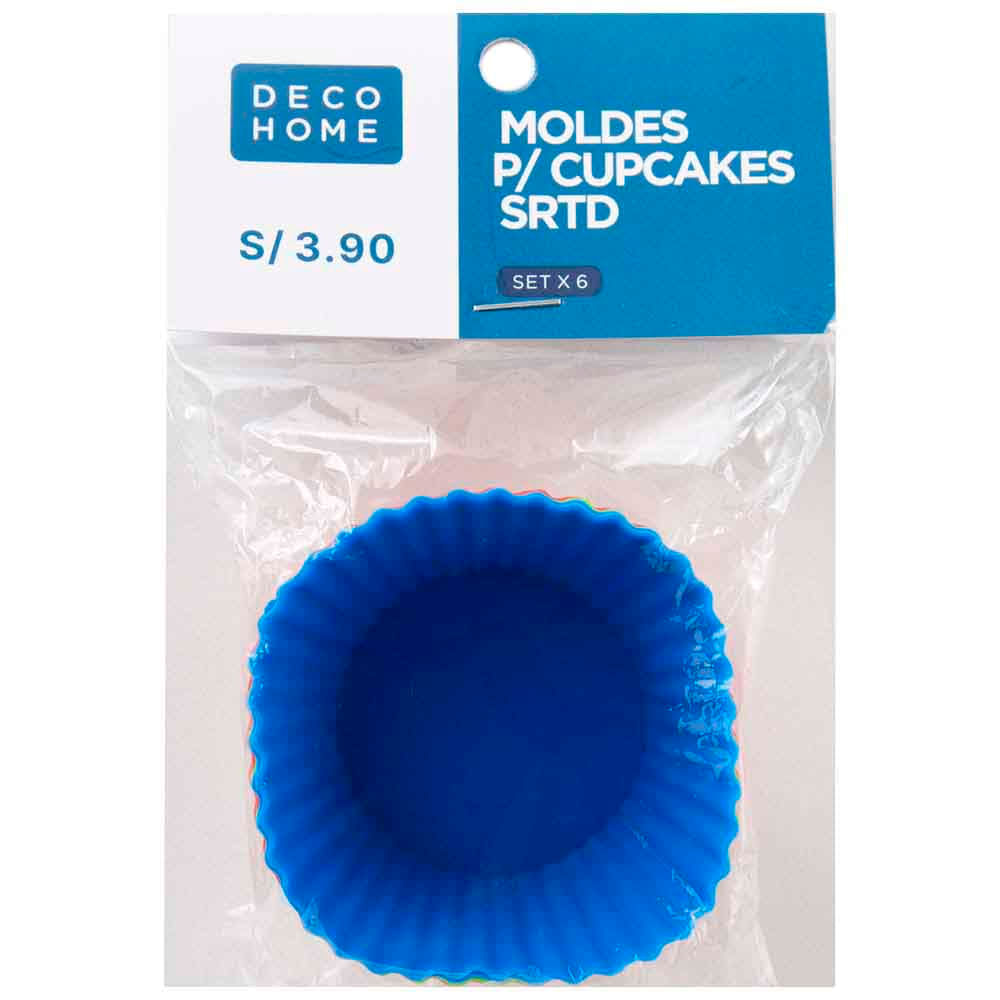 Set Moldes para Cupcakes DECO HOME x6pzas (Modelos Aleatorios)