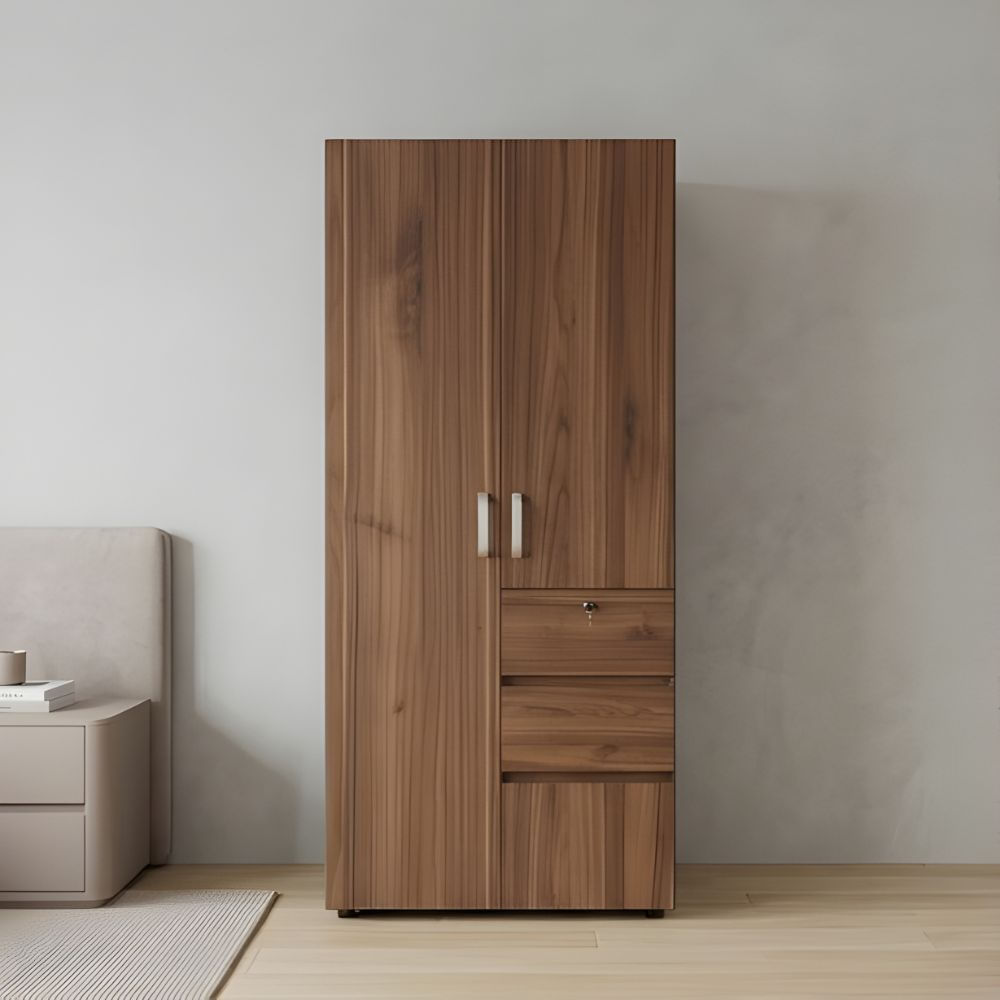 Ropero Fuko 3 puertas Marrón - Masiva Home