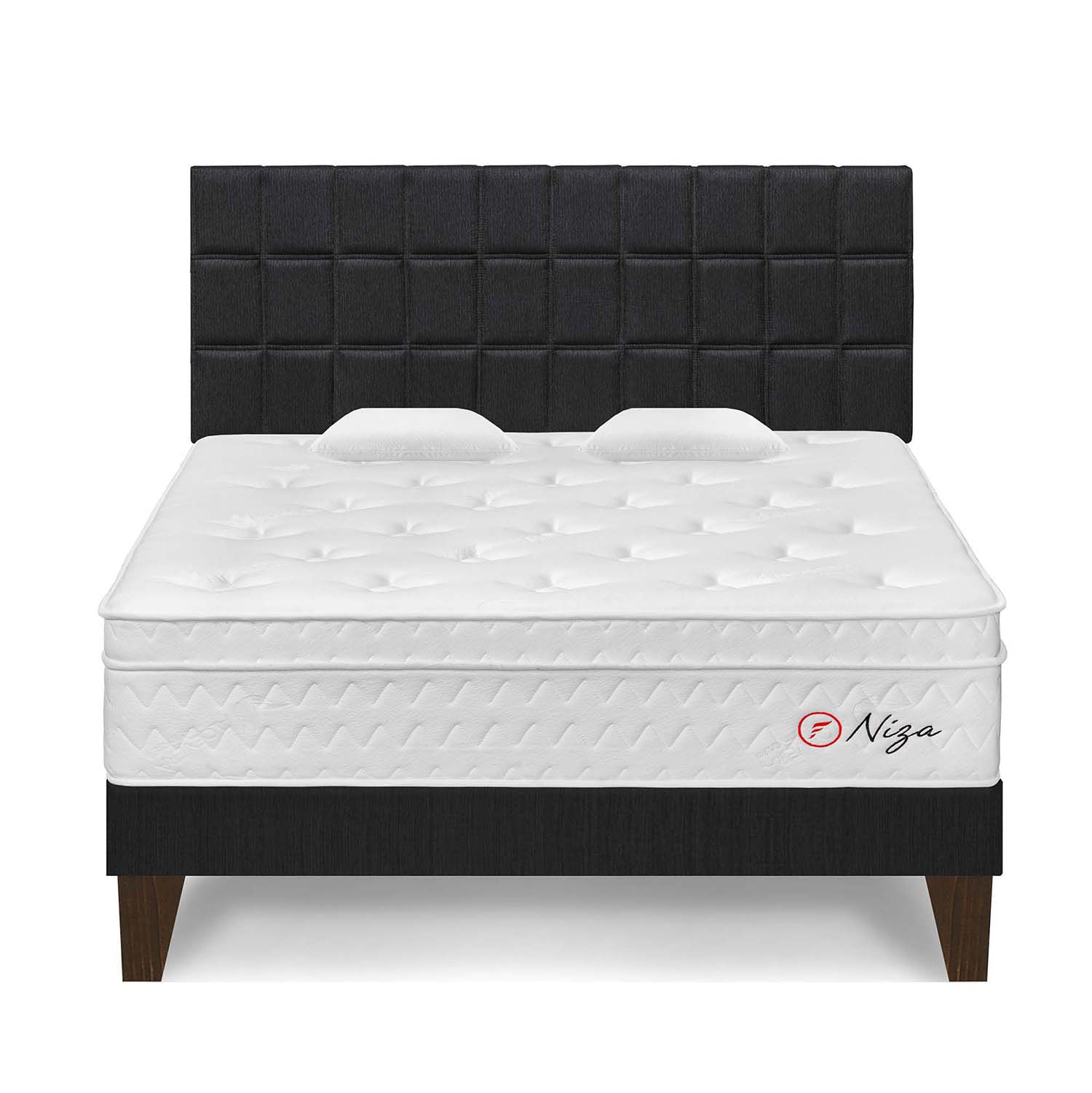 Dormitorio Europeo Niza King Gris