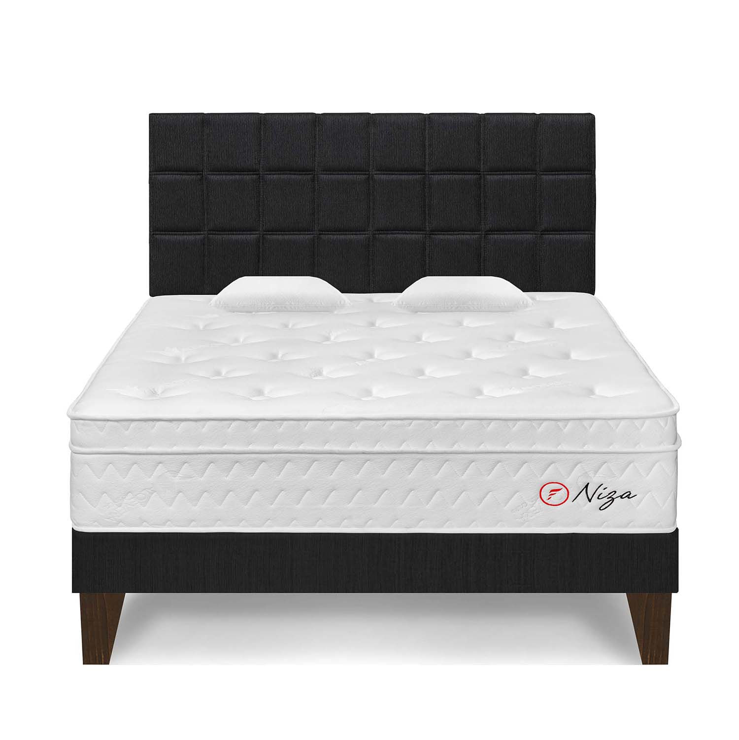 Dormitorio Europeo Niza Queen Gris