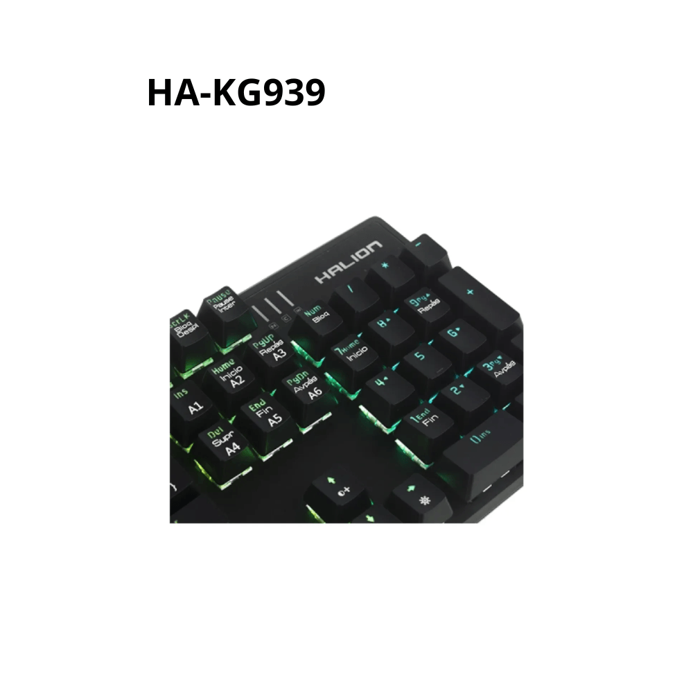 Teclado Gamer Halion HA-KG939 Multi Functions Negro