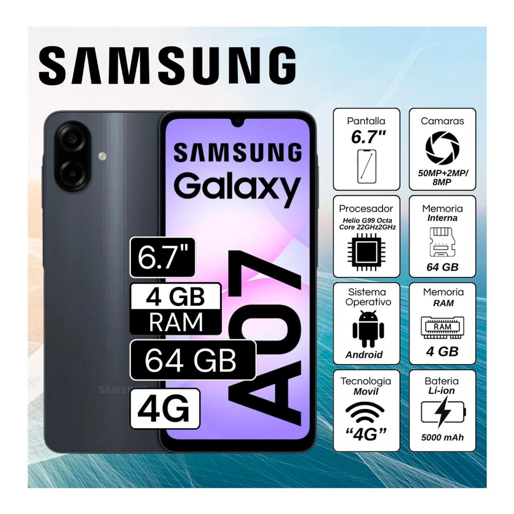 CELULAR SAMSUNG GALAXY A07 4RAM 64GB