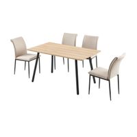 Juego de comedor Lucerna con 4 sillas