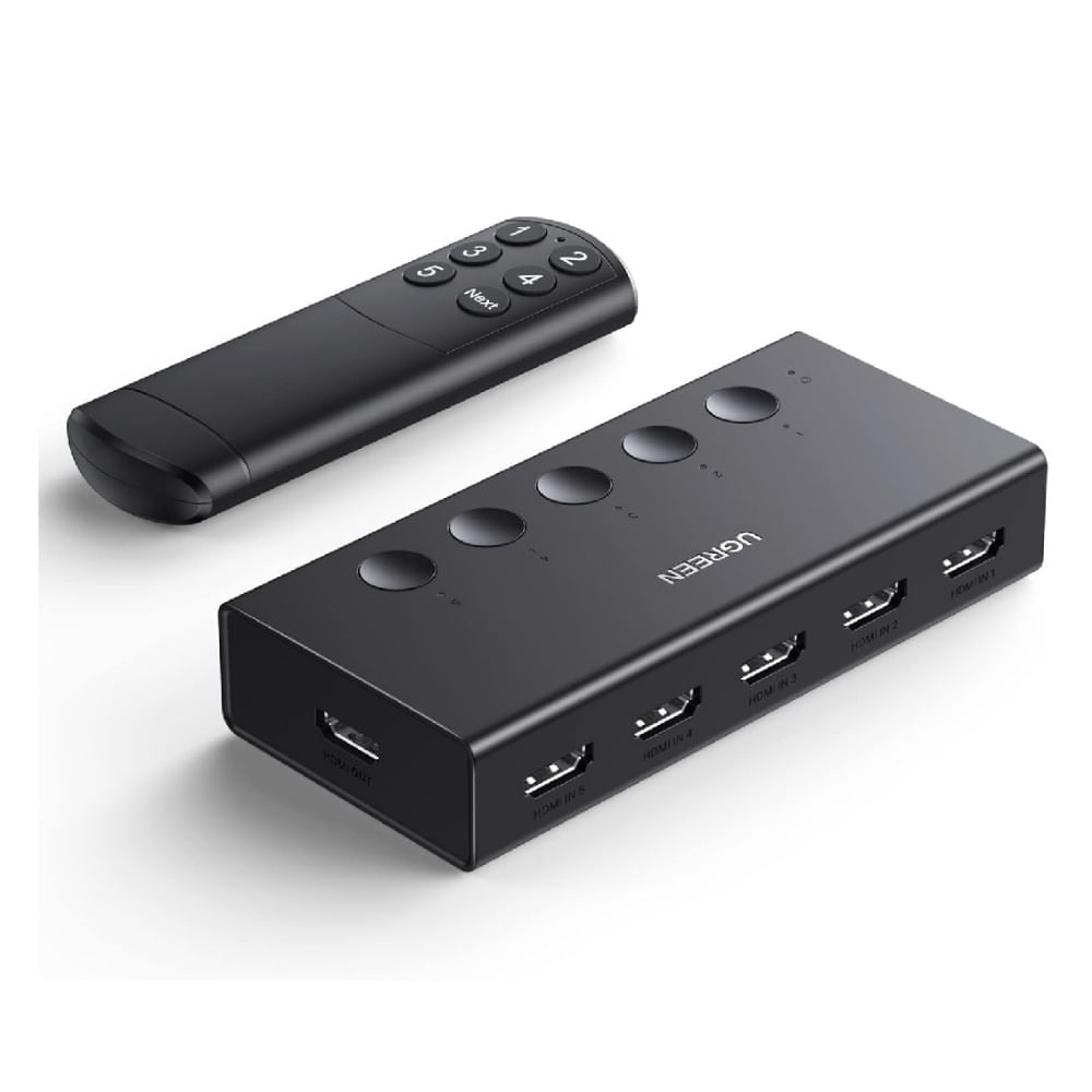 Switch HDMI 5 Entradas 1 Salida 4K 60Hz