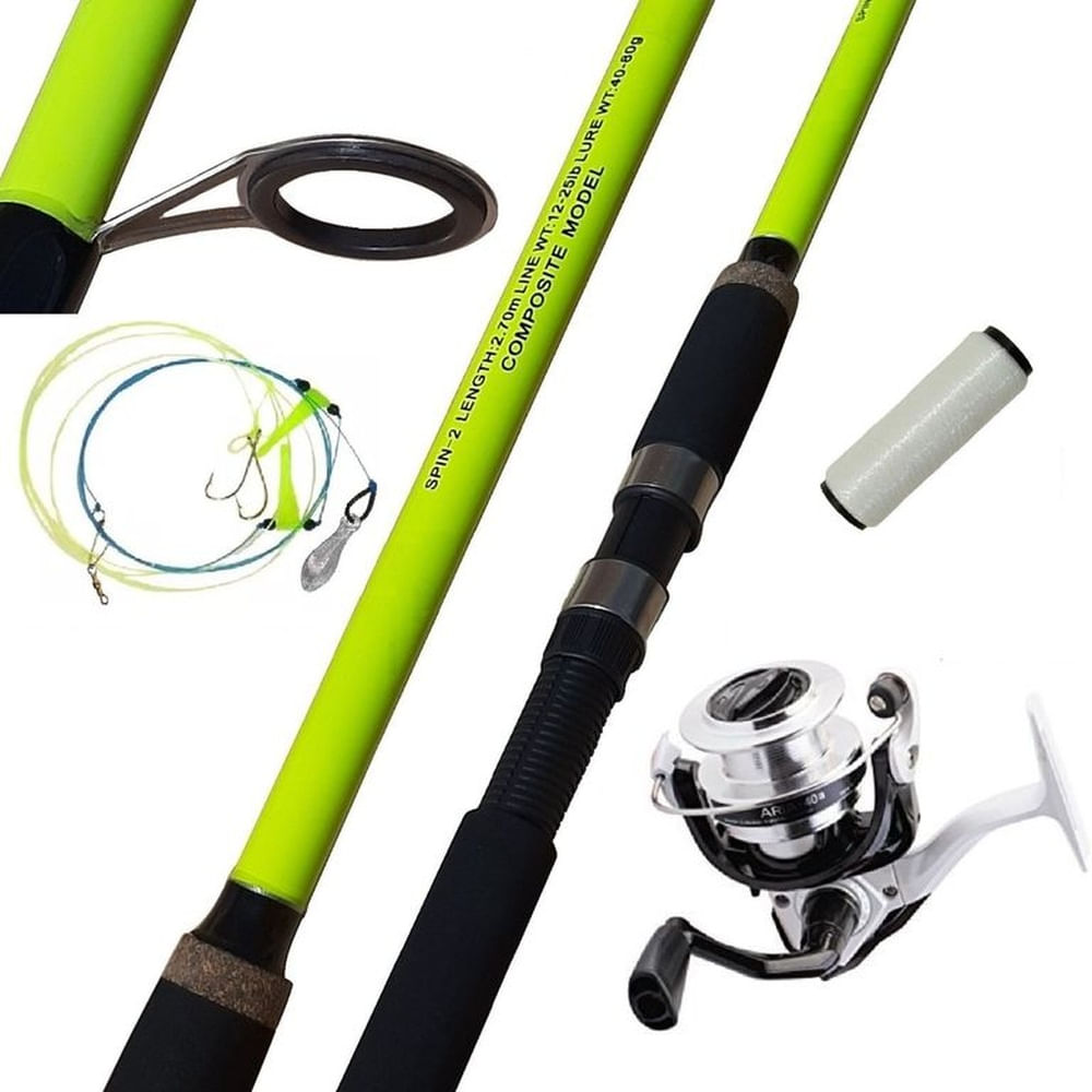 EQUIPO DE PESCA SPINNING CAÑA 2.70 M Y CARRETE 4500