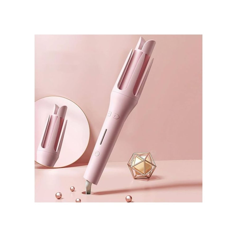 Ondulador Automático De Cabello Rosa