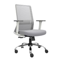 Silla Ergonómica Twist Gerente Cromado Gris PN Ofideas