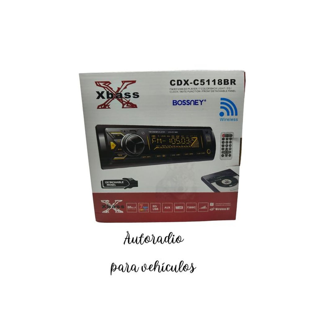 Autoradio Bossney Para Vehículos Con Control