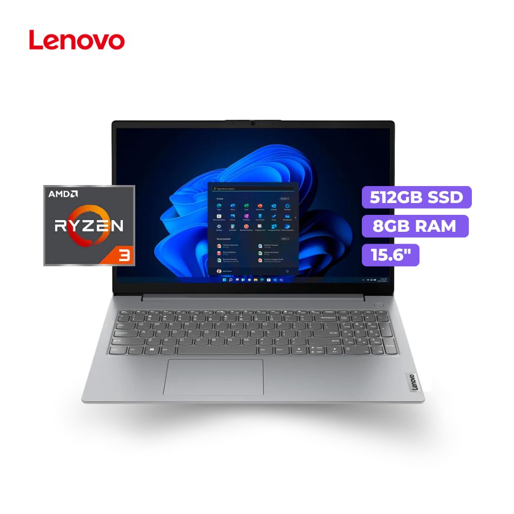 Laptop Lenovo V15 G4 AMN Ryzen 3-7320U 8GB Ram 512GB SSD 15.6 FHD