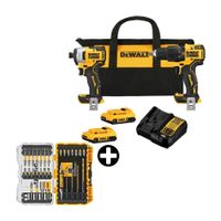 COMBO Taladro 20V + Atornillador DCK279D2B2 Dewalt + Set puntas para atornillador Maxfit 32 pzas Dewalt