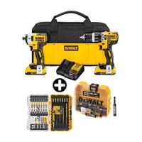 COMBO Taladro y Atornillador Dewalt 20V DCD796 y DCF887 + Set puntas para atornillador Maxfit 32 pzas Dewalt