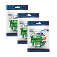 Doble Faz Cinta de Doble Contacto 12mm x 10m Pack x 3