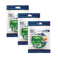 Doble Faz Cinta de Doble Contacto 18mm x 10m Pack x 3