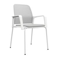 Silla Fija Pinko Interlocutora Gris y Blanco Ofideas