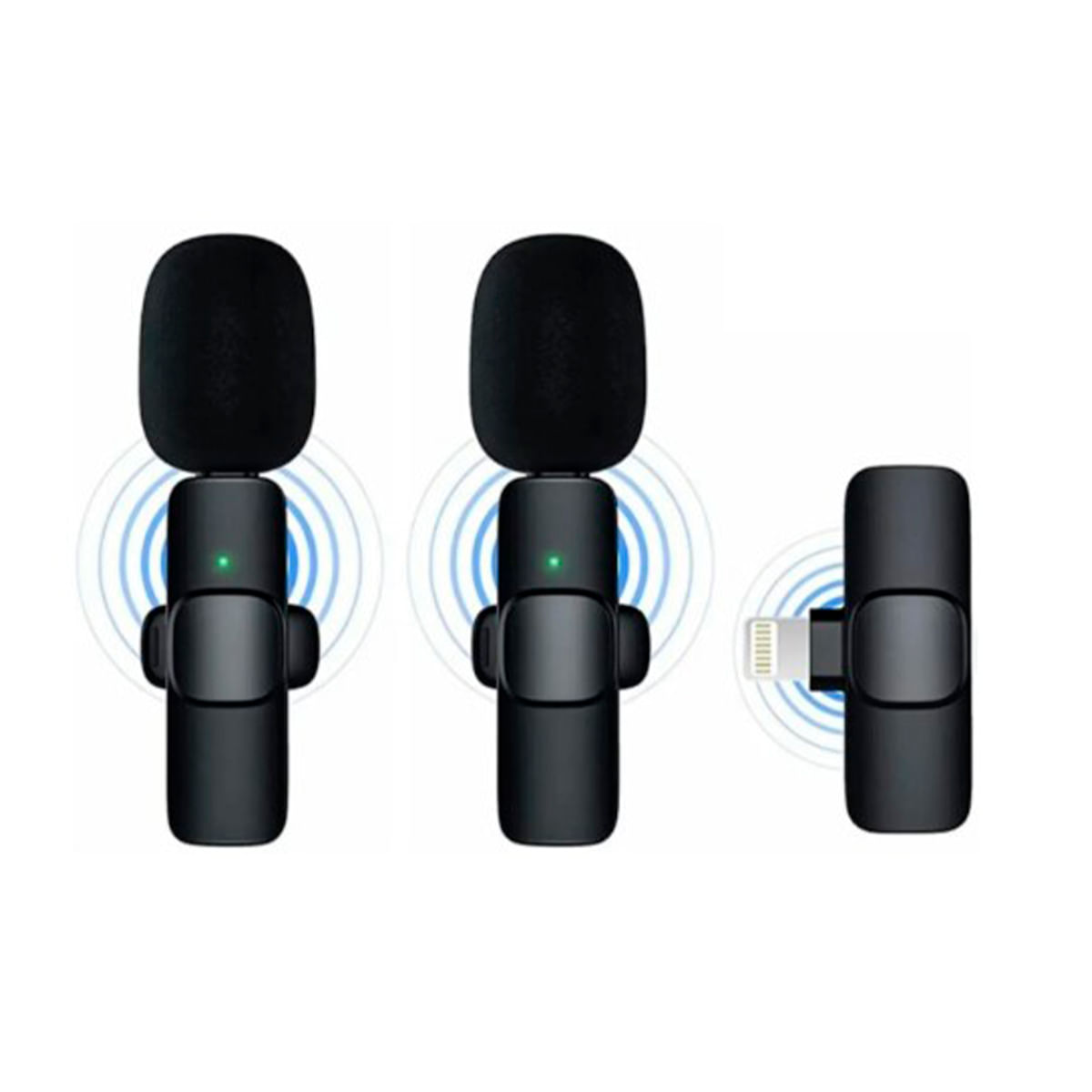 Micrófono Inalámbrico K9 Doble con Anti-Aires