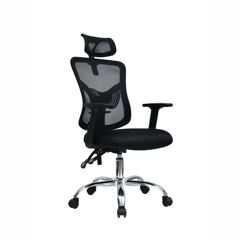 Silla Ergonómica Fone Ultra Presidente Cromado Negro Malla Ofideas