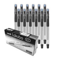 UNI Lakubo SG-100 Bolígrafo Tinta Seca Negro Caja x 12