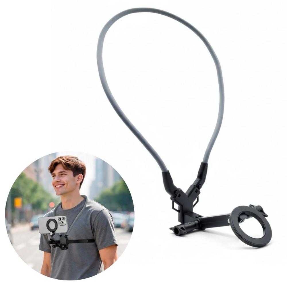 Soporte Magnético de Cuello para Celular Neck Holder Mount con Accesorios