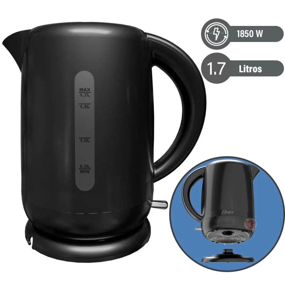 Hervidor Eléctrico OSTER 1.7L BVSTKT3101- Negro