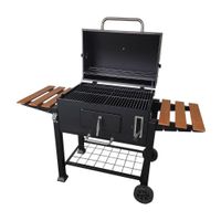 Parrilla Pro A Carbón + 2 Bandejas Laterales