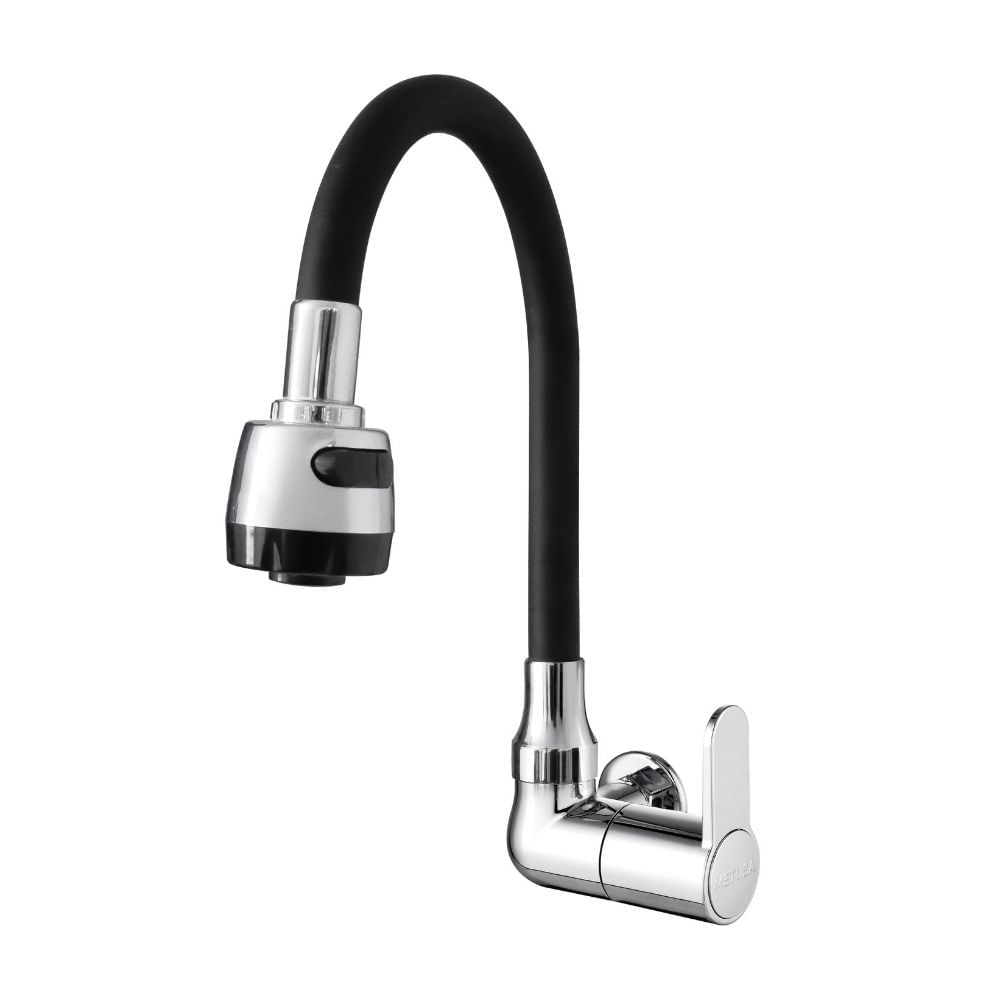 Llave de lavatorio Pico Flex Fantastic Cromado Metusa