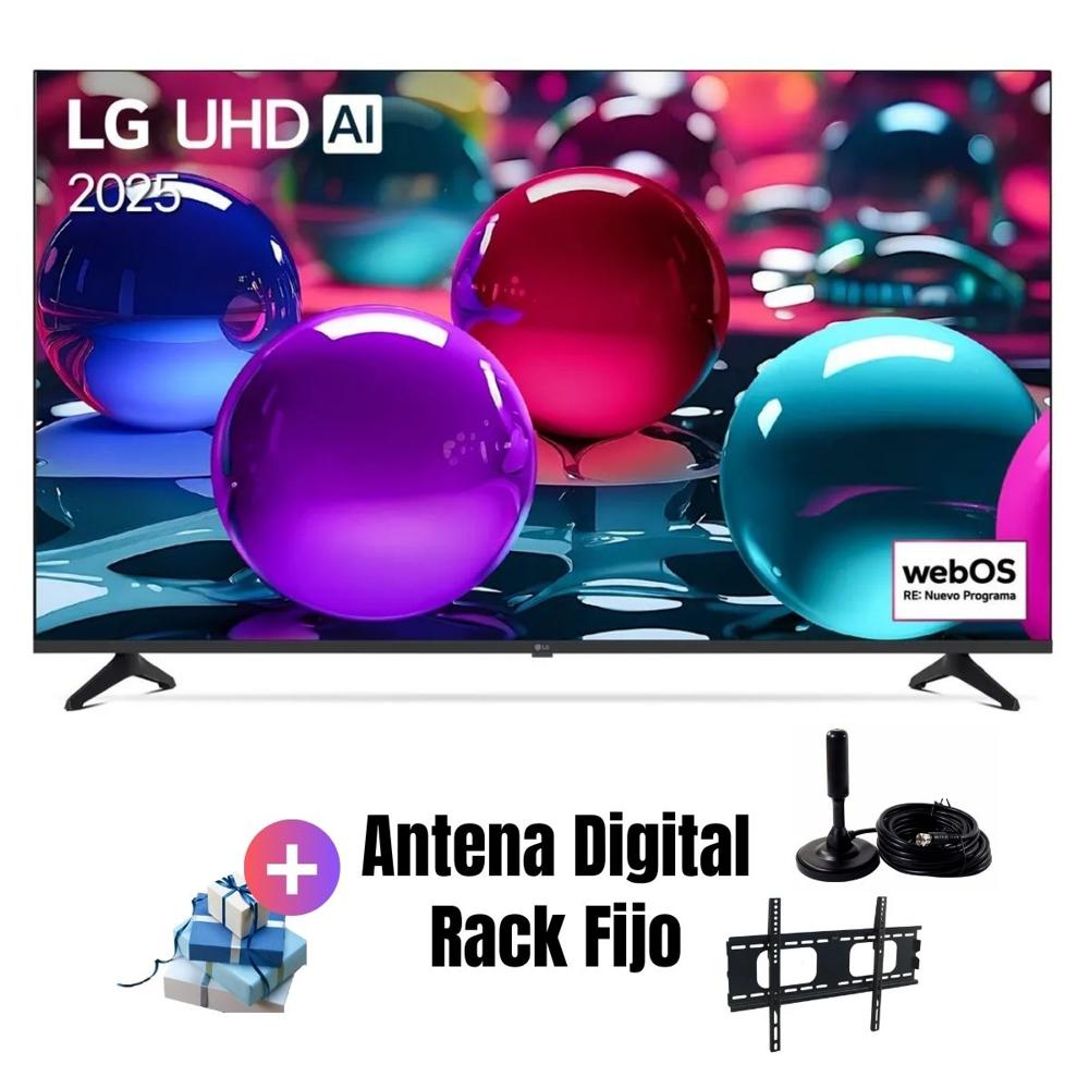 Televisor LG LED UHD 50'' 4K ThinQ AI 50UA7300PSB 2025 - Ant - Rack Fijo