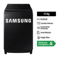 Lavadora Samsung 17KG Smart EcoBubble  WA17CG6441BVPE Negra