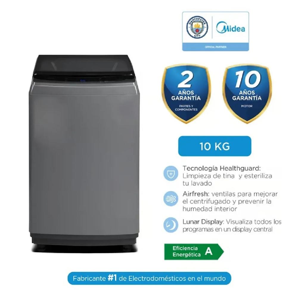 Lavadora Automática Midea 10 Kg Titanium MA200W100 G PE Silver