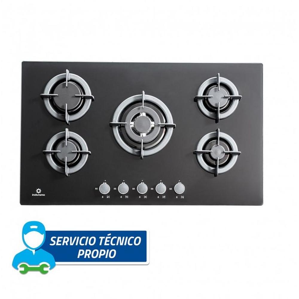 Cocina empotrable a gas 87cm Black Indurama EGI-905VDNEG Negro Cocina empotrable a gas 87cm Black Indurama EGI-905VDNEG Negro