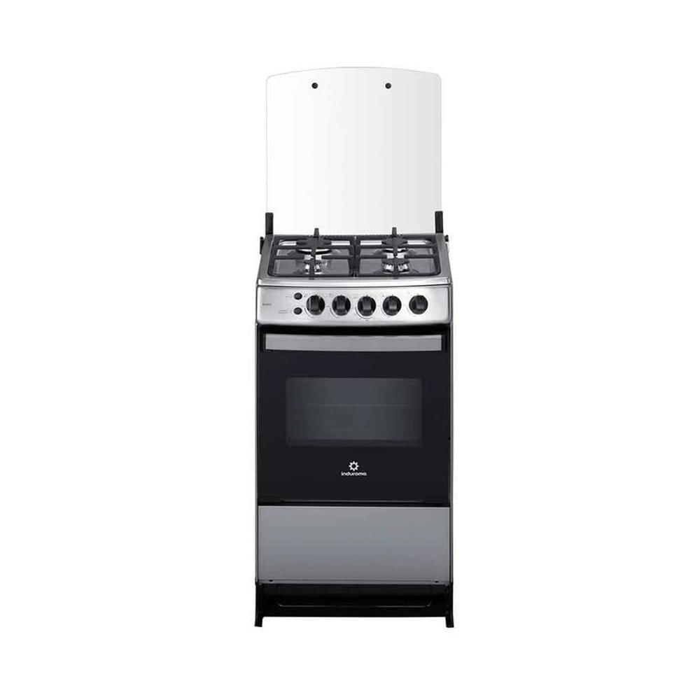 Cocina De Pie 1 Horno 4 Hornillas Gris 20, Parrillas de Hierro Fundido, Indurama BILBAO SPAZIO PLUS Gris Cocina De Pie 1 Horno 4 Hornillas Gris 20, Parrillas de Hierro Fundido, Indurama BILBAO SPAZIO PLUS Gris