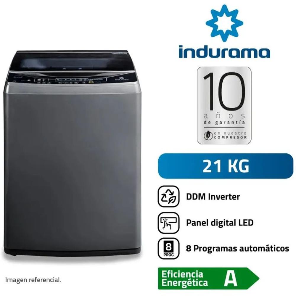Lavadora Automática Inverter 21 Kg Croma Indurama LRI-21CRI