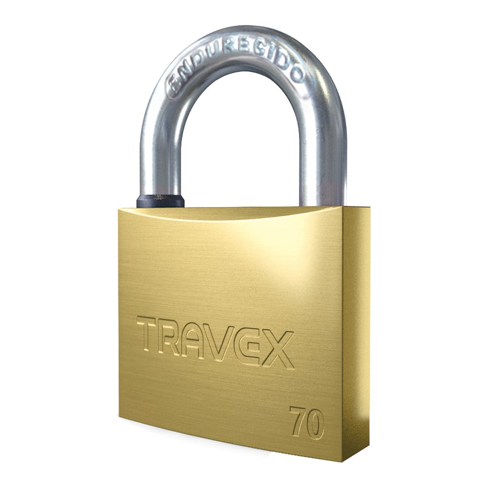 Candado Travex 70mm Alta Seguridad Uso Industrial BRONCE Candado Travex 70mm Alta Seguridad Uso Industrial BRONCE