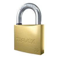 Candado Travex 70mm Alta Seguridad Uso Industrial BRONCE