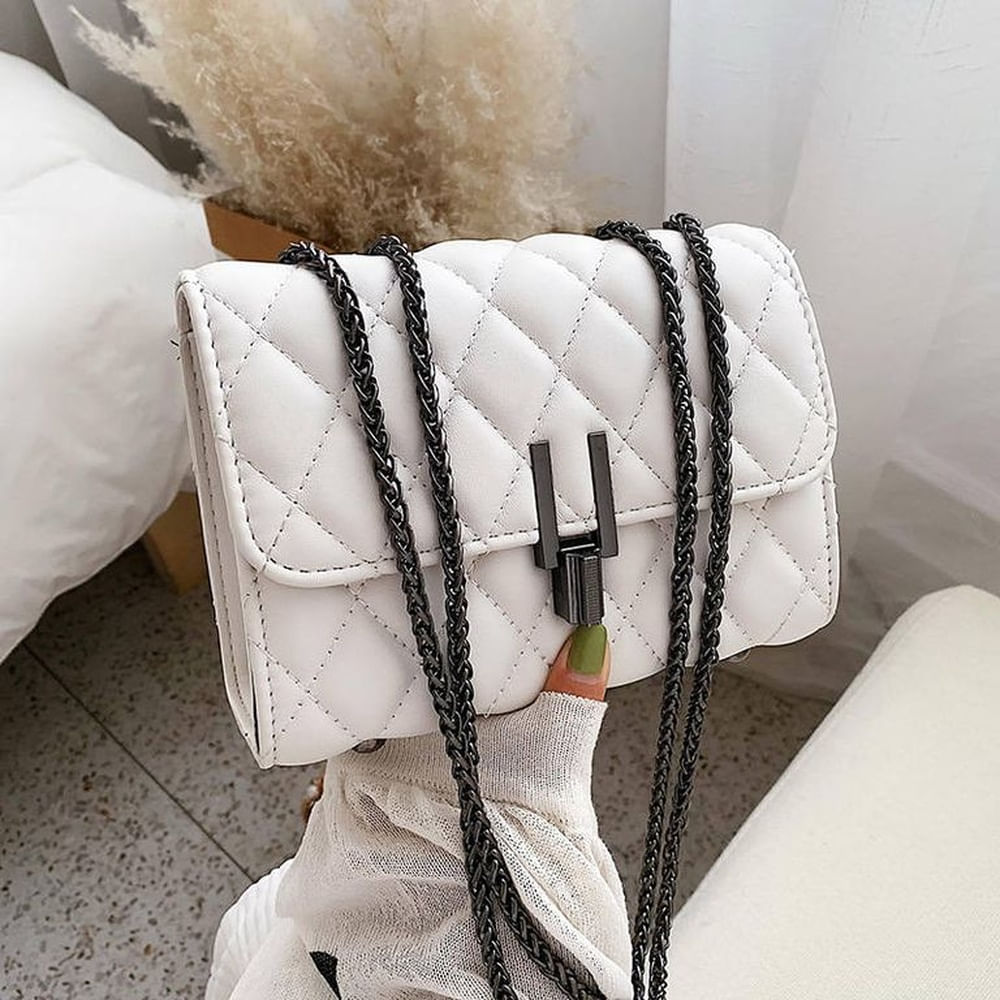Cartera de mano elegante para mujer Blanco Talla única Cartera de mano elegante para mujer Blanco Talla única