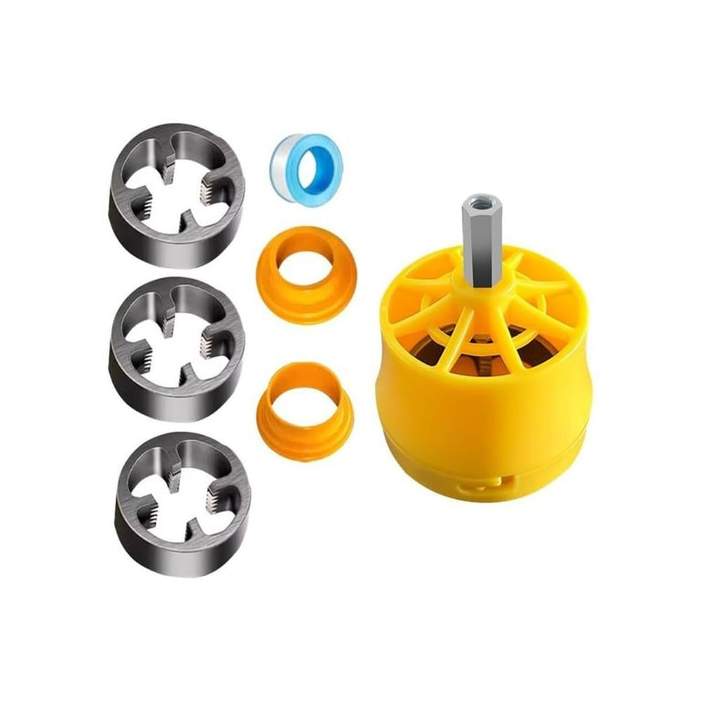 Kit Para Fabricar Rosca De Interior y Exterior Amarillo Kit Para Fabricar Rosca De Interior y Exterior Amarillo