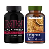 Maca Roja 100 Capsulas + Fenogreco 100 Capsulas Lima Naturals