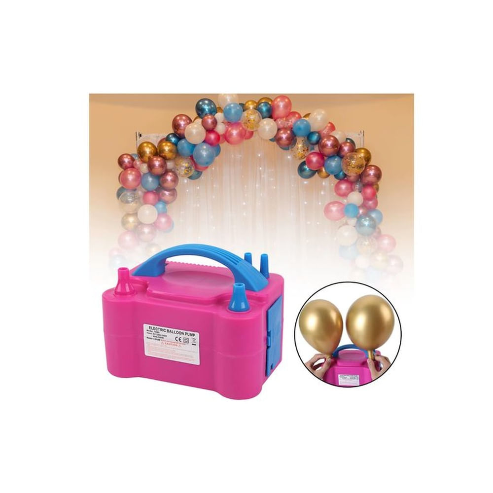 Inflador De Globos Eléctrico Portátil Rosado Inflador De Globos Eléctrico Portátil Rosado