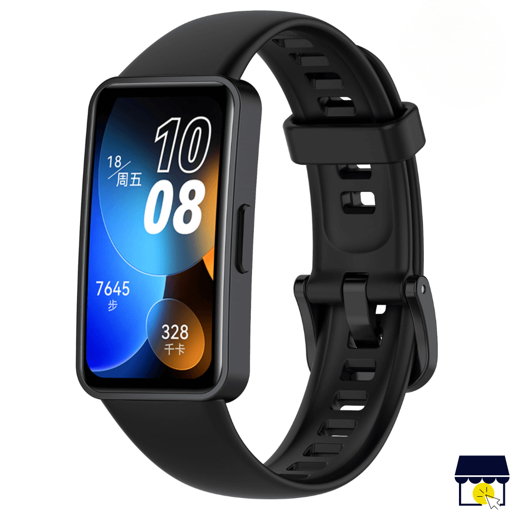 Correa de silicona para Huawei Band 8 9 10 Negro Correa de silicona para Huawei Band 8 9 10 Negro