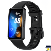Correa de silicona para Huawei Band 8  9  10  Negro