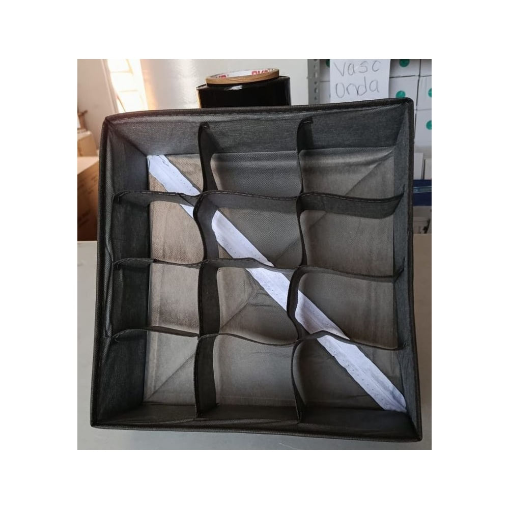 Organizador Gris de Ropa Interior 12 divisiones Pack X2